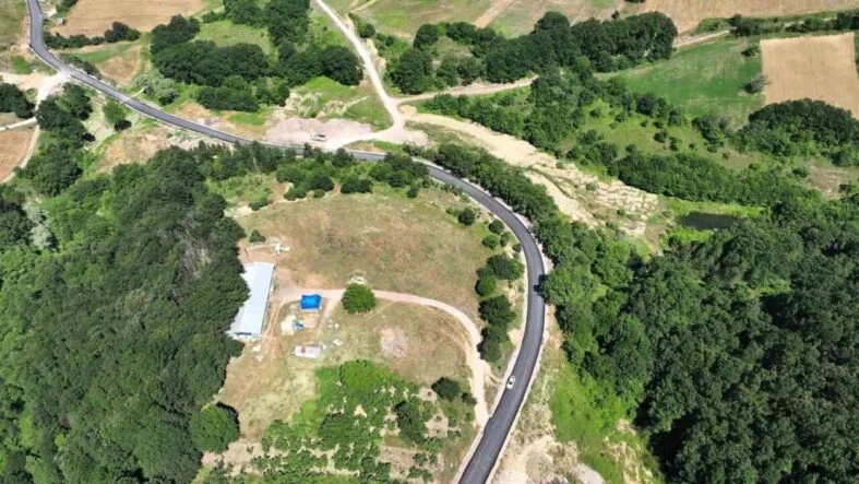 Ağır tonajlı araçlar için Akmeşe’de 2 bin 700 metrelik yeni güzergah