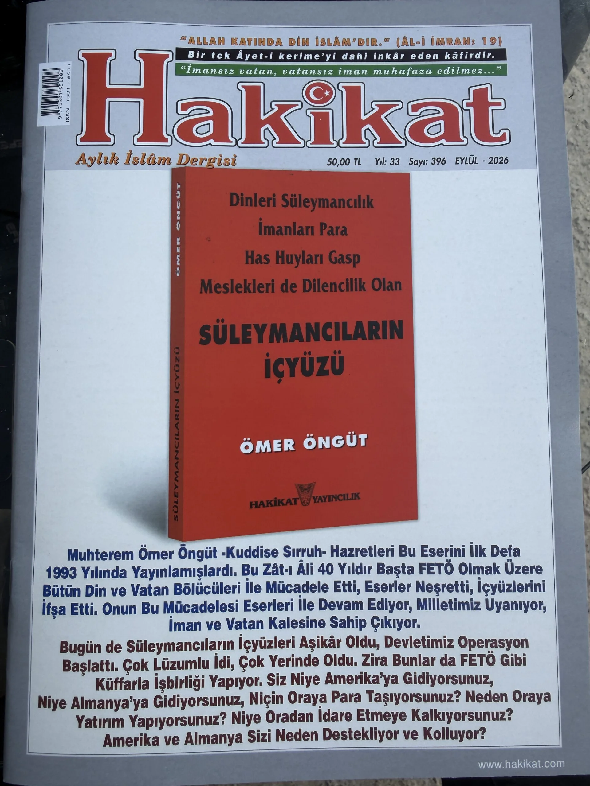 İŞ YERİMİZE BIRAKILAN DERGİ GÜNDEMİ SARSTI!