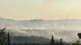 Gebze’deki orman yangını havadan görüntülendi
