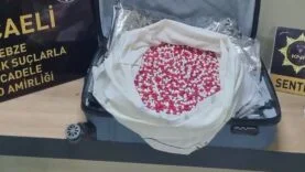 Narkotik köpeği valizde 21 bin sentetik ecza buldu