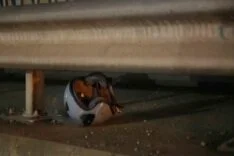 Motosiklet bariyere çarptı: 34 yaşındaki sürücü yaralandı