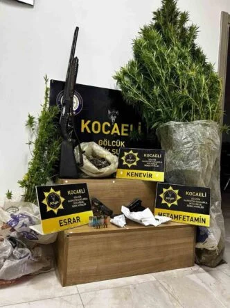 Uyuşturucu operasyonunda esrar, metamfetamin ve kenevir ele geçirildi